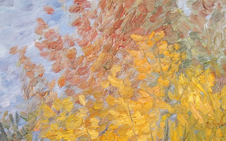 Autumn. Yellow Maple. original painting by Aida Kačinskaitė. Home