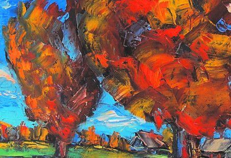 Autumn 1 original painting by Leonardas Černiauskas. Home