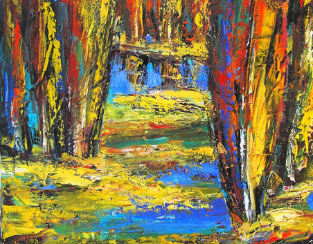 Colours of Autumn original painting by Leonardas Černiauskas. Home