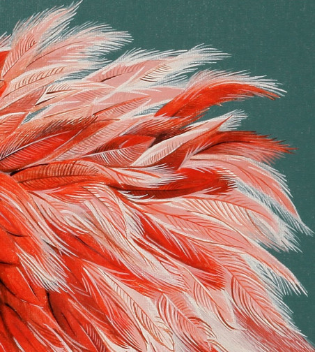 Phoenicopterus original painting by Laima Žeimienė Vienis. Home