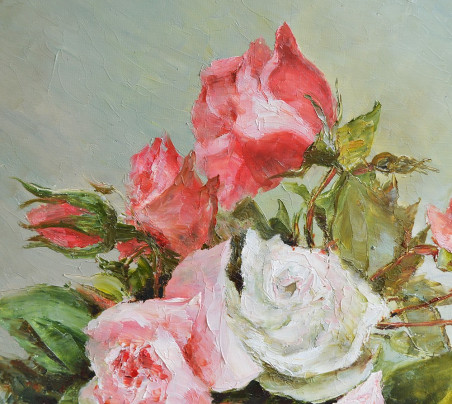 Roses for You original painting by Danutė Virbickienė. Talk Of Flowers