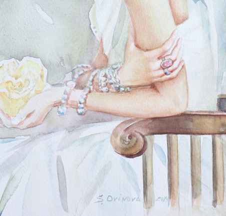 I Will Give You This Flower original painting by Svetlana Ovinova. Home