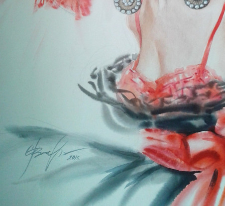 Luxury is not a Sin original painting by Svetlana Ovinova. Home