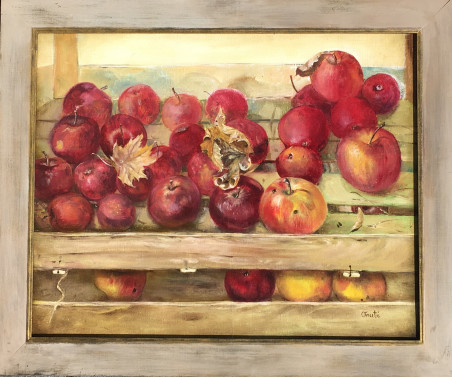 Apples original painting by Onutė Juškienė. Home