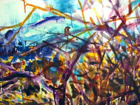 Spring original painting by Dalia Čistovaitė. Home