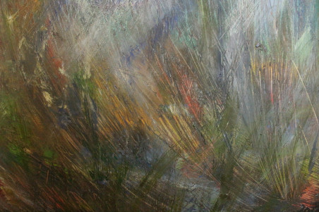 Reeds in Large original painting by Kristina Čivilytė. Home