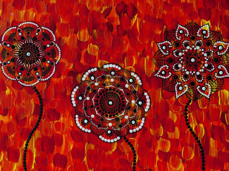 (Not)Flowers original painting by Eglė Brazė. Home