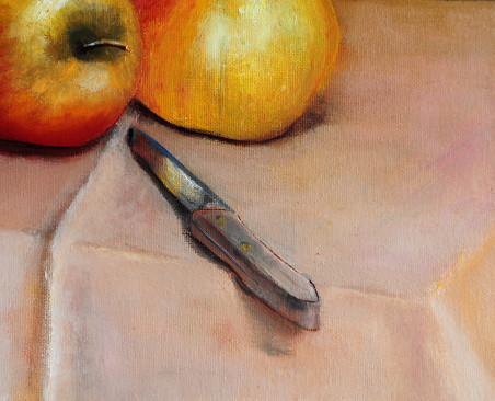 Apples original painting by Vladimiras Jarmolo. Still-Life