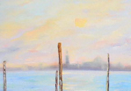 Moment In Venice original painting by Rita Medvedevienė. Home