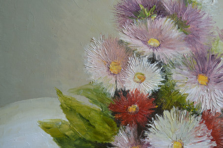 Colourful Flowers original painting by Danutė Virbickienė. Home