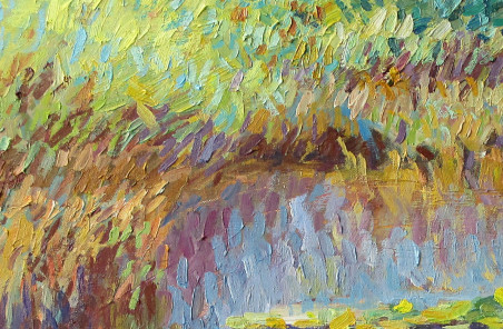 Water Lillies original painting by Liudvikas Daugirdas. Home