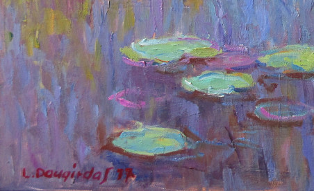 Water Lillies original painting by Liudvikas Daugirdas. Home