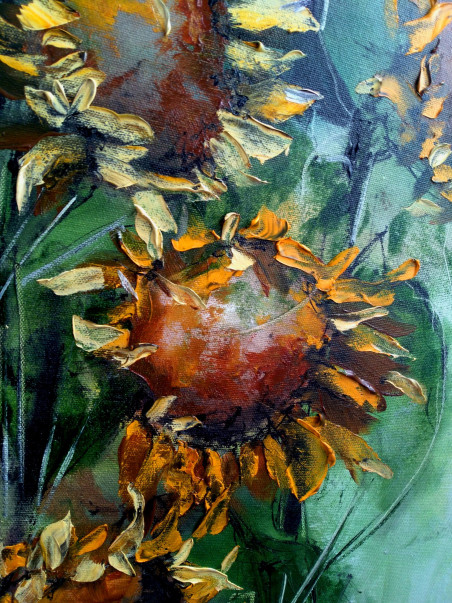 Sunflowers 4 original painting by Inesa Škeliova. Home