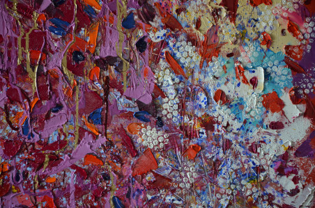 Red In Me original painting by Giedrė Balčiūnaitė. Home