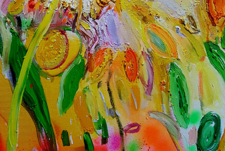 Sow-thistle II original painting by Arvydas Martinaitis. Home