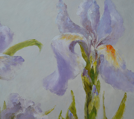 Iris 1 original painting by Danutė Virbickienė. Talk Of Flowers