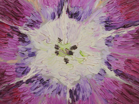 Meditation. Tulip Blossom original painting by Aida Kačinskaitė. Home