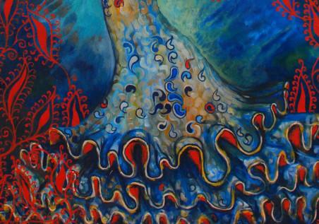 Flamenco dancer original painting by Jurga Povilaitienė. Home