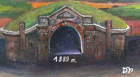 Original Entrance of VI Fort original painting by Dalius Virbickas. Home