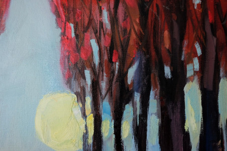 Red Trees original painting by Redas Lučiūnas. Home