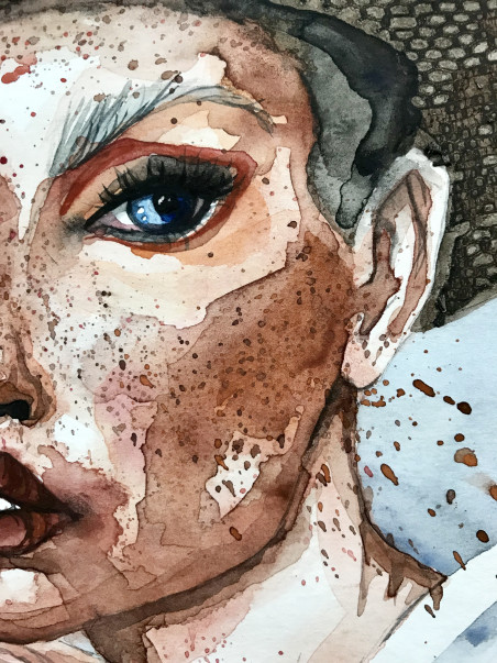 Summer Freckles original painting by Agnė Laurinavičiūtė Liakienė. Home