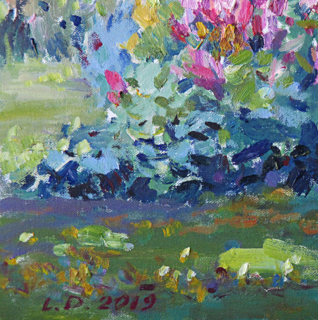 Lilac Blooming II original painting by Liudvikas Daugirdas. Home