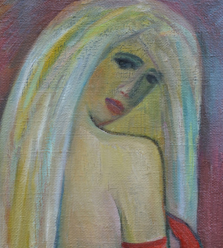 Shy original painting by Vaidotas Ruibys. Home