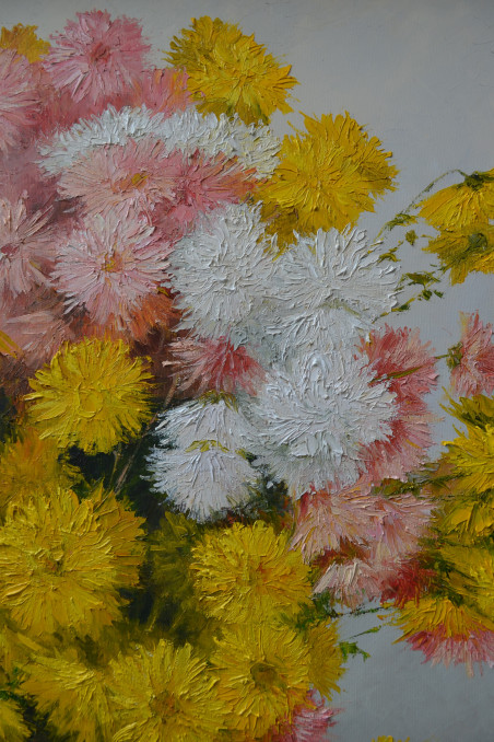 Belated Flowers original painting by Danutė Virbickienė. Home