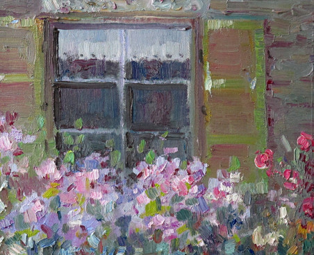 In A Summer House original painting by Liudvikas Daugirdas. Home