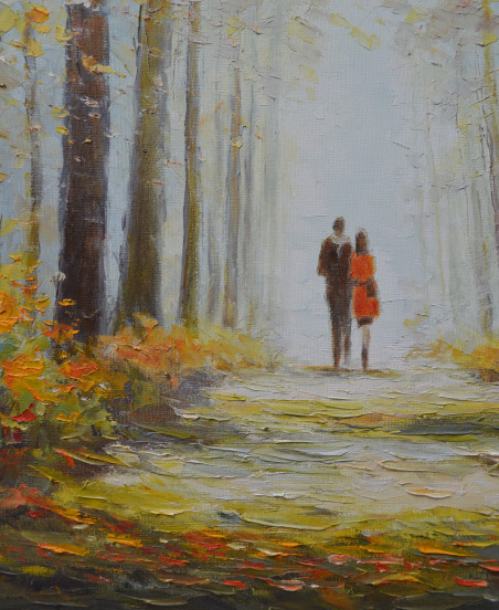 Autumn Romance original painting by Rimantas Virbickas. Home