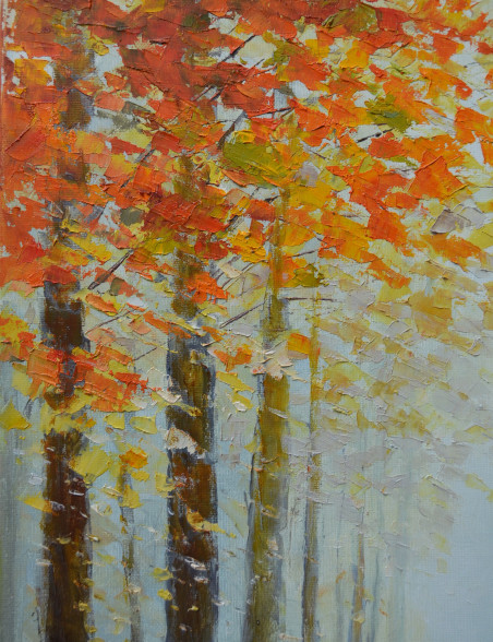 Autumn Romance original painting by Rimantas Virbickas. Home