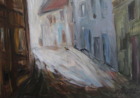 In The Old Town II original painting by Birutė Ašmonienė. Home