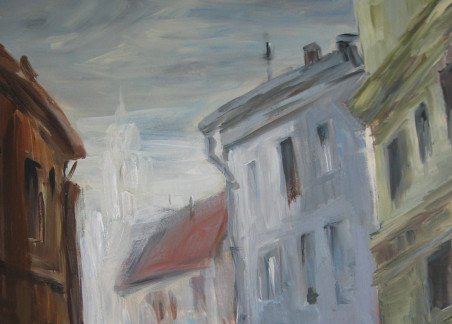 In The Old Town II original painting by Birutė Ašmonienė. Home