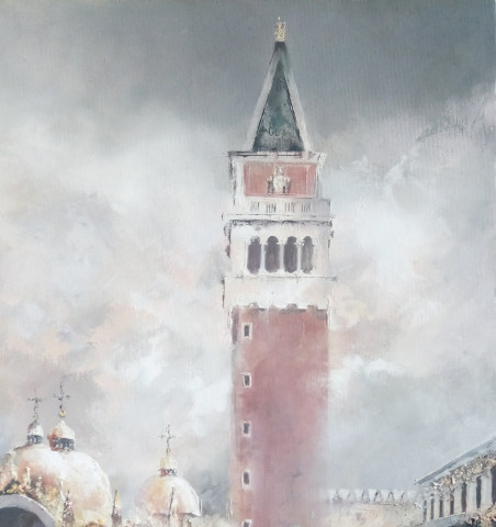 Day In Venice original painting by Rolandas Mociūnas. Home