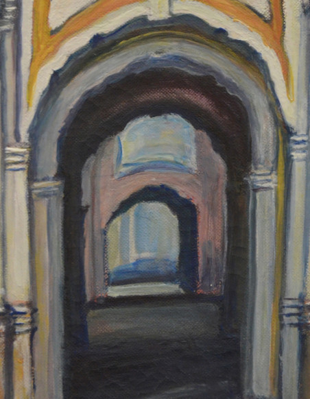 The Basilion Gate original painting by Eglė Volungevičiūtė. Home