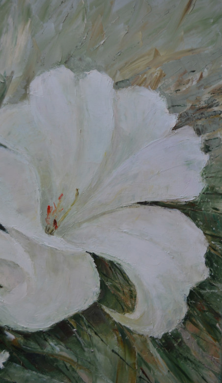 Royal lilies original painting by Danutė Virbickienė. Home