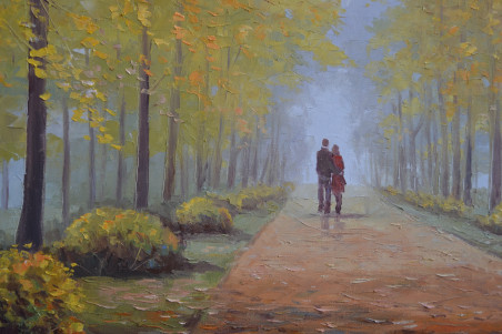 Park Path original painting by Rimantas Virbickas. Home