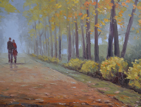 Park Path original painting by Rimantas Virbickas. Home