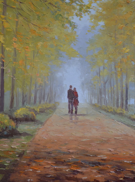 Park Path original painting by Rimantas Virbickas. Home