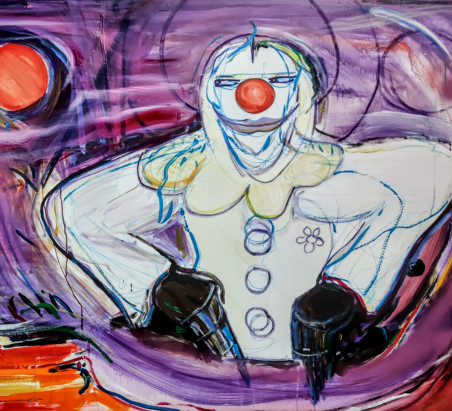 The Clown II original painting by Arvydas Martinaitis. Home