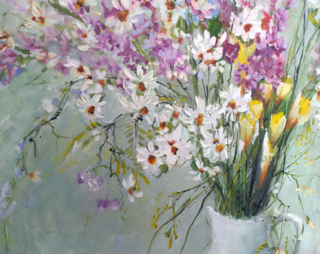 Bouquet 56 original painting by Inesa Škeliova. Home