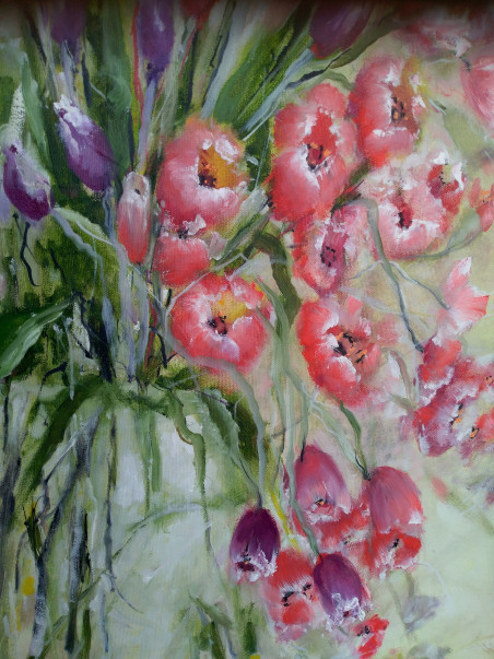 Tulips 1 original painting by Inesa Škeliova. Home