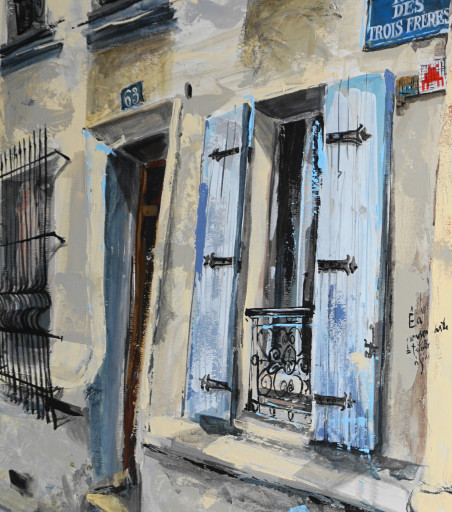 The Walls Of Montmartre original painting by Rasa Tamošiūnienė. Home