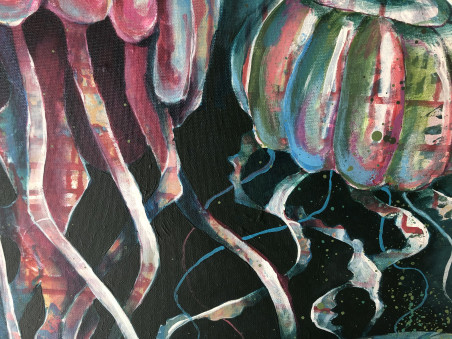 Jellyfishes original painting by Alma Karalevičienė. Home