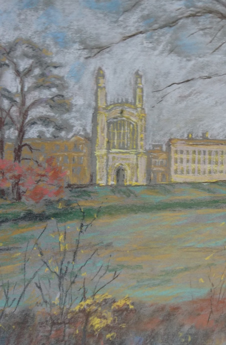 Cambridge Landscape original painting by Aleksandras Kapustinas. Home