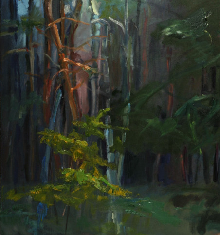 Forest In The Evening original painting by Jūratė Kadusauskaitė. Home