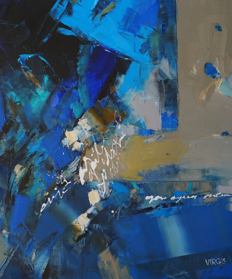 Blue I original painting by Virginijus Tamošiūnas. Home