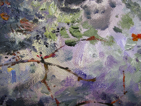 Leaves On Ice II original painting by Dalia Čistovaitė. Home