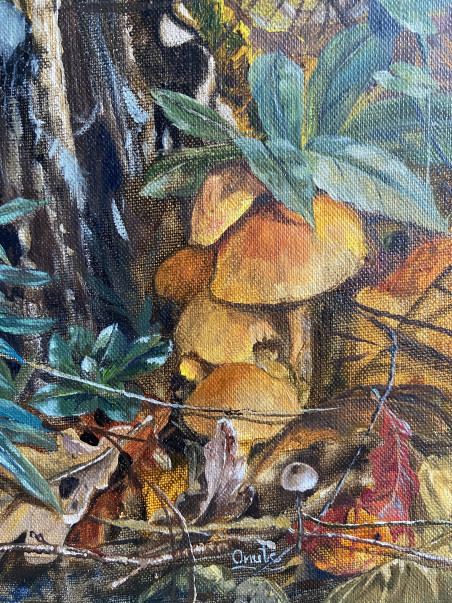 November original painting by Onutė Juškienė. Home