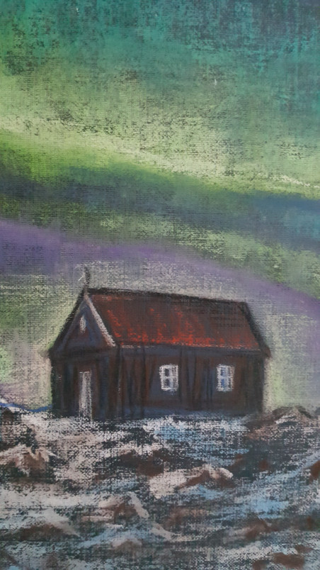 In the Middle of Nowhere original painting by Natalija Ranceva. Home